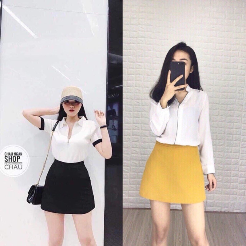 CHÂN VÁY NƯ CHƯ A/ QUẦN GIẢ VÁY NỮ hàng bán shop