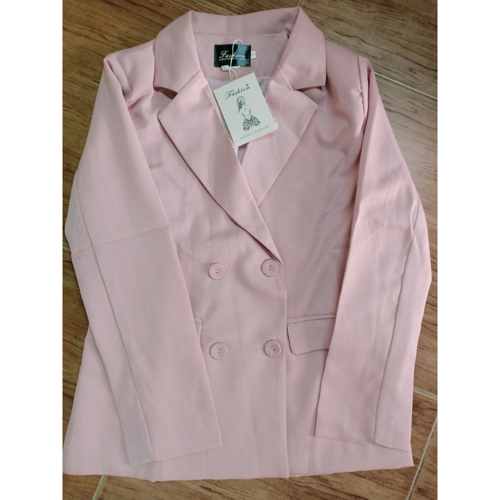 Ảnh thật 4 hình cuối-Set áo blazer kèm quần Âu style Hàn Quốc