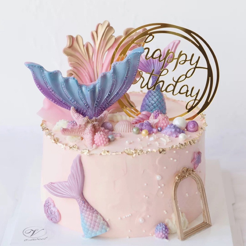 Topper Trang Trí Bánh Kem Chữ Happy Birthday