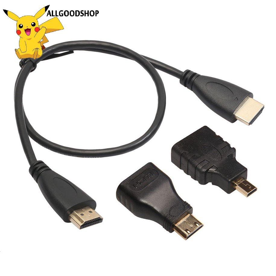 Cáp Hdmi Đa Năng 3 Trong 1 Dài 0.5m