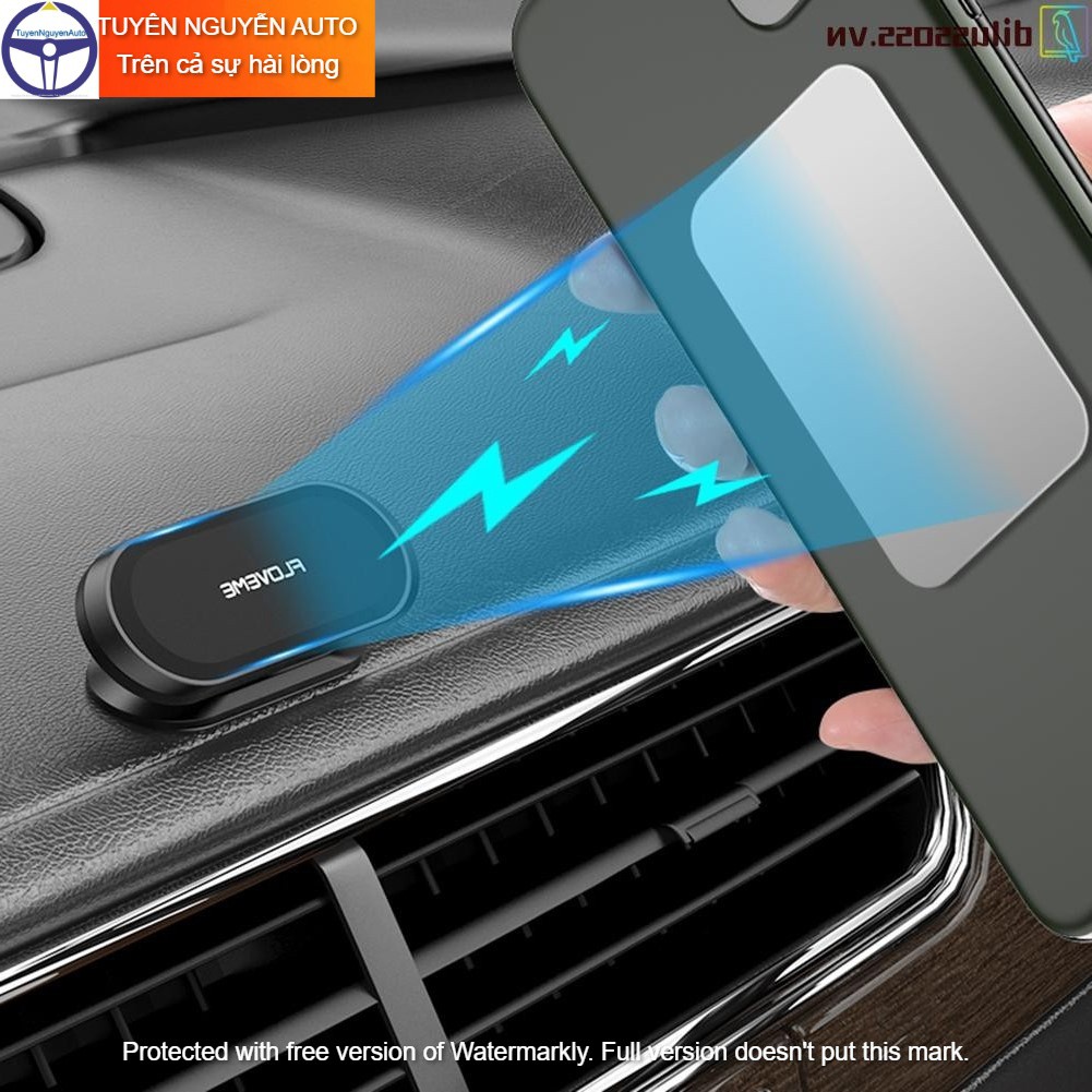 Đế hít điện thoại ô tô xe hơi xoay 360° (Giá đỡ từ tính nam châm FLOVEME kim loại cao cấp + đã kèm miếng dán ) |LXF