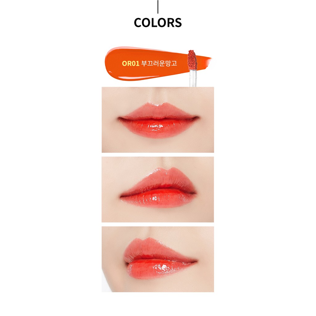 A'PIEU - Son Apieu Water Light Tint vỏ bạc dupe YSL RD03, RD04