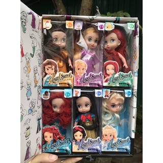 Sét 6 công chúa disney cho bé quà tặng 1/6