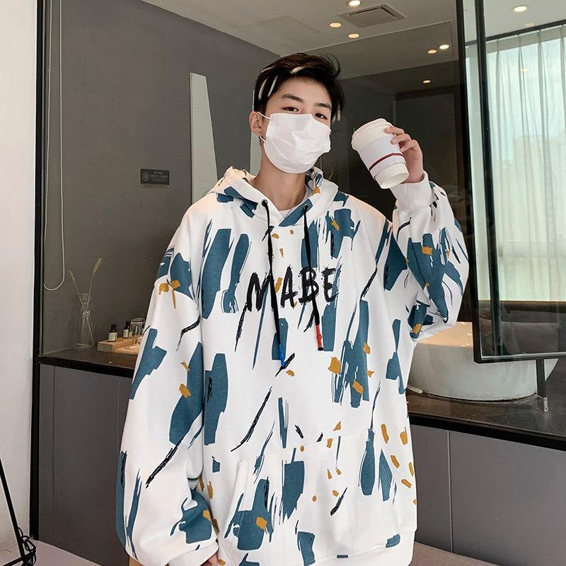 Áo Hoodie Dáng Rộng In Họa Tiết Thời Trang Mùa Thu Mới Cho Cặp Đôi