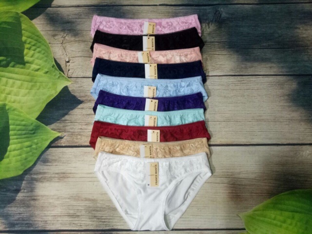 Combo 5 quần lót nữ thun phối ren Mara 681