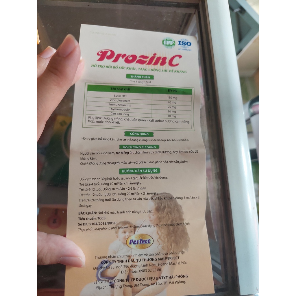 Siro ống PROZINC bổ sung Kẽm nước hỗ trợ tăng sức đề kháng, bồi bổ sức khỏe, ăn ngon hấp thu tốt. Hộp 20 ống