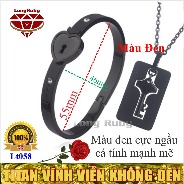 VÒNG TAY CAO CẤP Ổ KHÓA DÂY CHUYỀN CHÌA KHÓA KHÔNG ĐEN