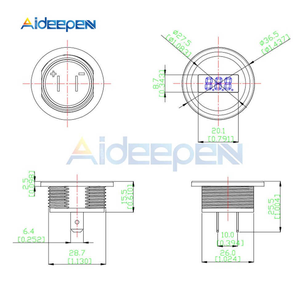 Vôn Kế Kỹ Thuật Số Dc5V-48V Chất Lượng Cao | BigBuy360 - bigbuy360.vn