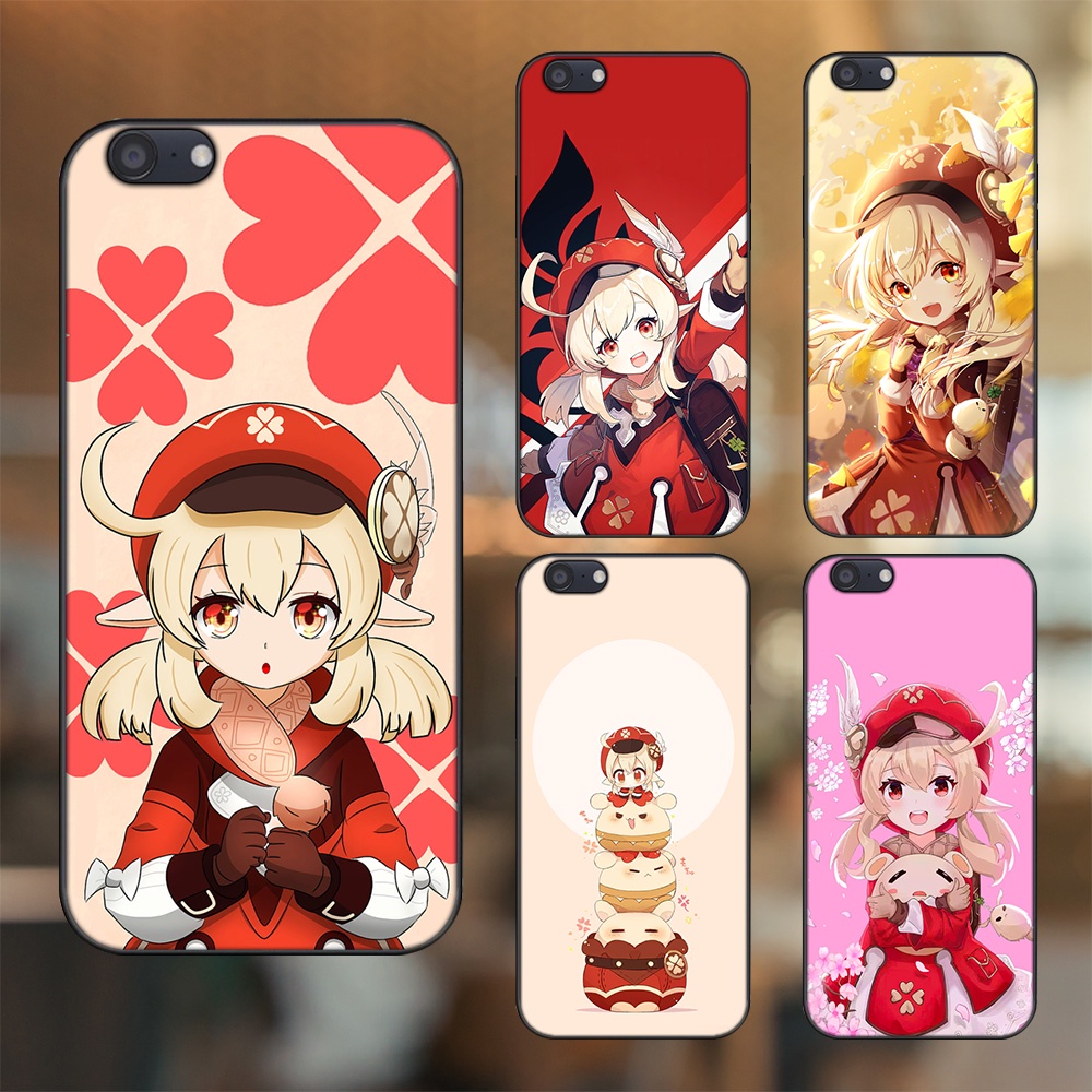 Ốp lưng Oppo A71 viền đen in hình Klee Genshin Impact