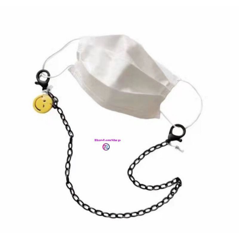 Dây đeo khẩu trang kính mắt mic mặt cưòi, gấu, thỏ ngẫu nhiên chống rớt thời trang tiện lợi