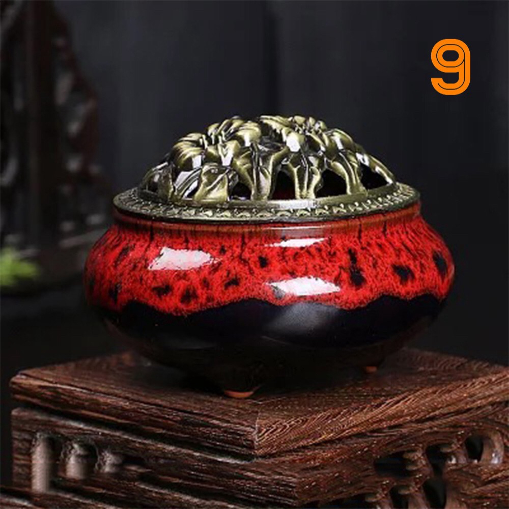 Lư Đốt Trầm Hương, Lư Xông Trầm Bằng Gốm Sứ