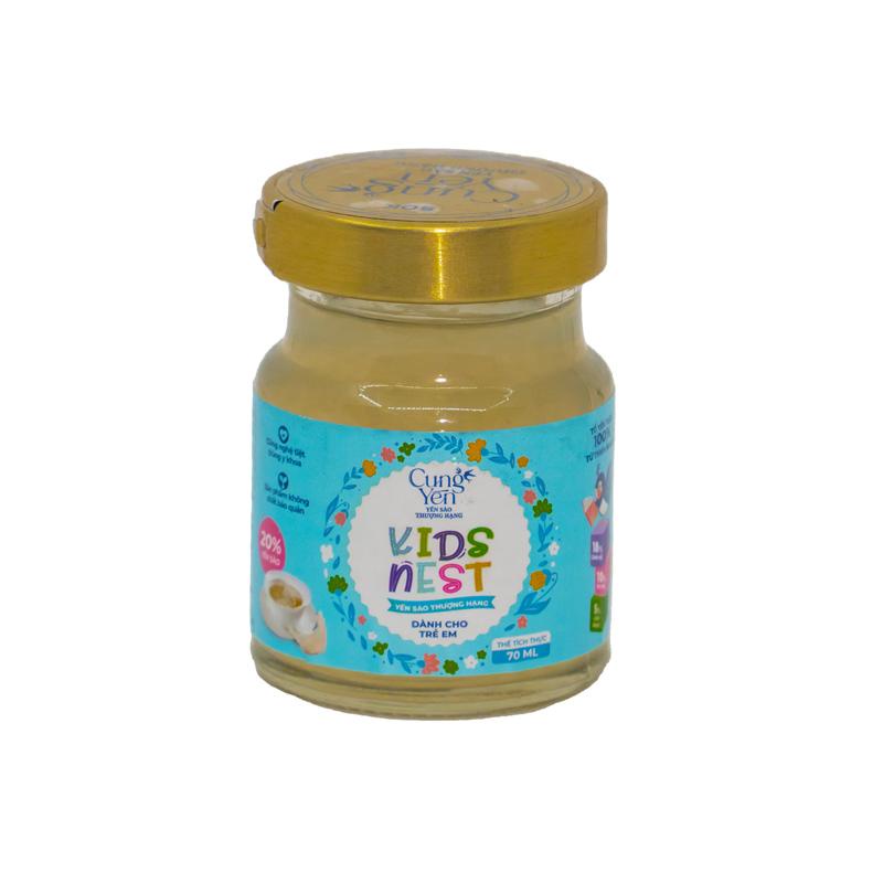 Lốc 6 lọ Nước yến sào trẻ em Cung Yến Kids Nest 20% yến 70ml 6x70ml