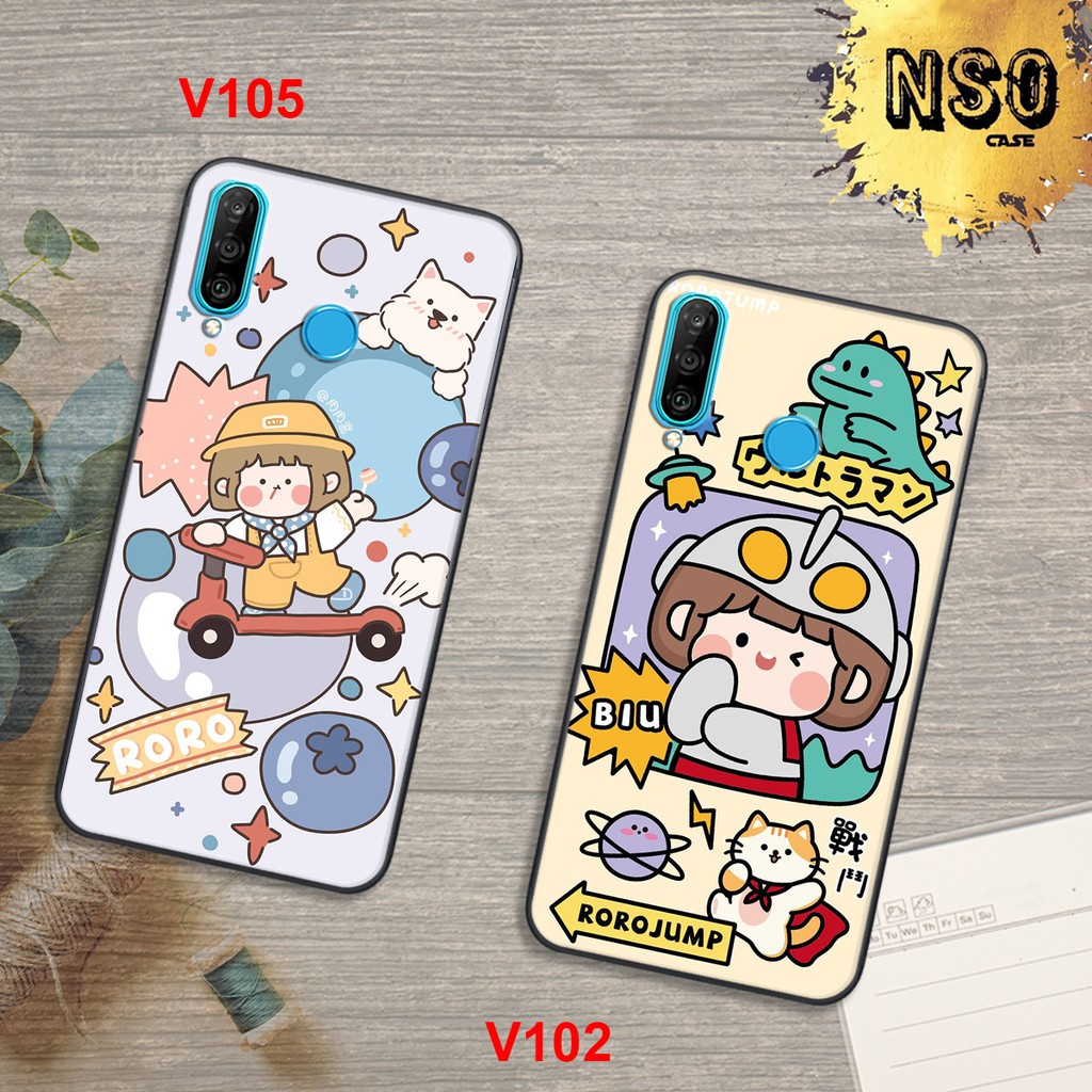 Ốp Lưng Huawei P30 - P30 LITE - P30 PRO - NOVA 4E In Hình Roro Jump Siêu Cute