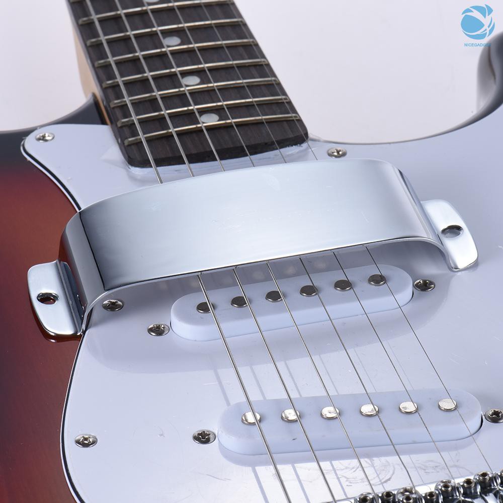 Miếng Kim Loại Mạ Crom Bảo Vệ Pickup Cho Đàn Guitar Điện Jazz Bass