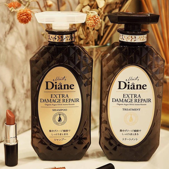 Dầu Gội- Xả Phục Hồi Tóc Hư Tổn Nặng Moist Diane Extra Damage Repair