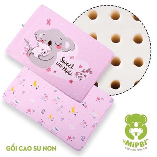 Gối Caosu Non Cho Bé MIPBI-100% Caosu Thiên nhiên-CHÍNH HÃNG-Thoáng Khí Giúp Bé Có Giấc Ngủ Ngon