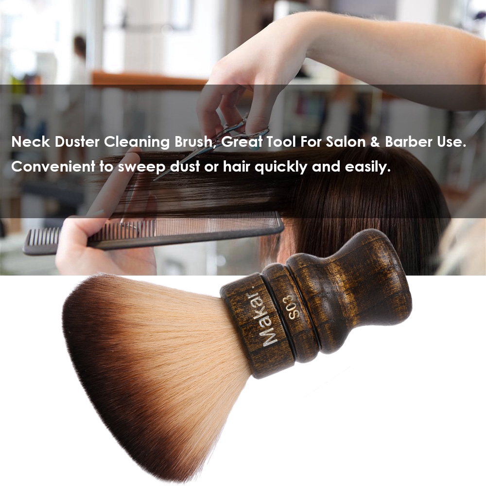 Professional Face Neck Brush Hair Cleaning Duster Brush/ Durable Non-slip Soft Hair Styling Tools for Beauty Salon