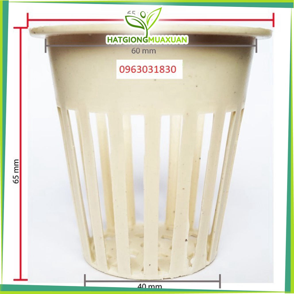 Bộ 100 Rọ trồng rau thủy canh khí canh - hàng đẹp, chuyên cho cây hoa cảnh.