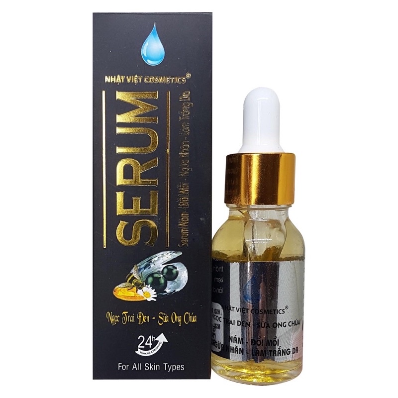 SERUM NHẬT VIỆT NÁM NGỪA NHĂN LÀM TRẮNG DA NGOC TRAI ĐEN SỮA ONG CHÚA