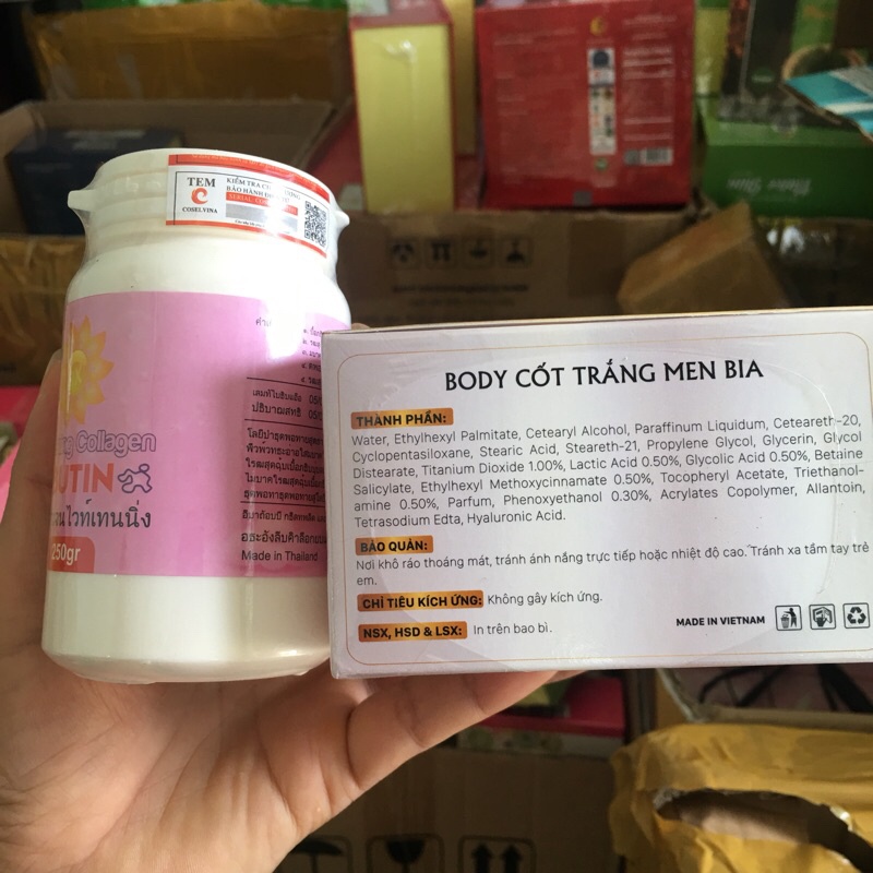 Cốt Trắng Men Bia Nicos Và Kích Trắng Abutin 3c3 250g