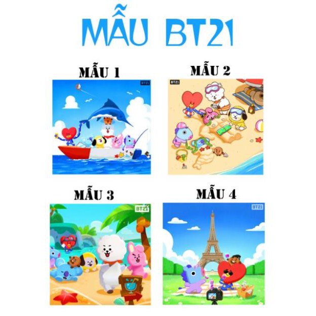 [ RẺ VÔ ĐỊCH ] 4 Mẫu Áo Thun Bt21 Chibi Dễ Thương In Tại Shop Mùa Hè S047 / hình in cực chất.