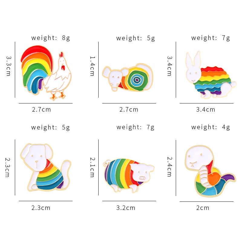 Ghim cài áo hình động vật hoạt hình dễ thương cho nữ