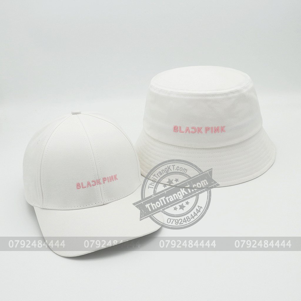 Combo 2 Nón BLACK_PINK Trắng