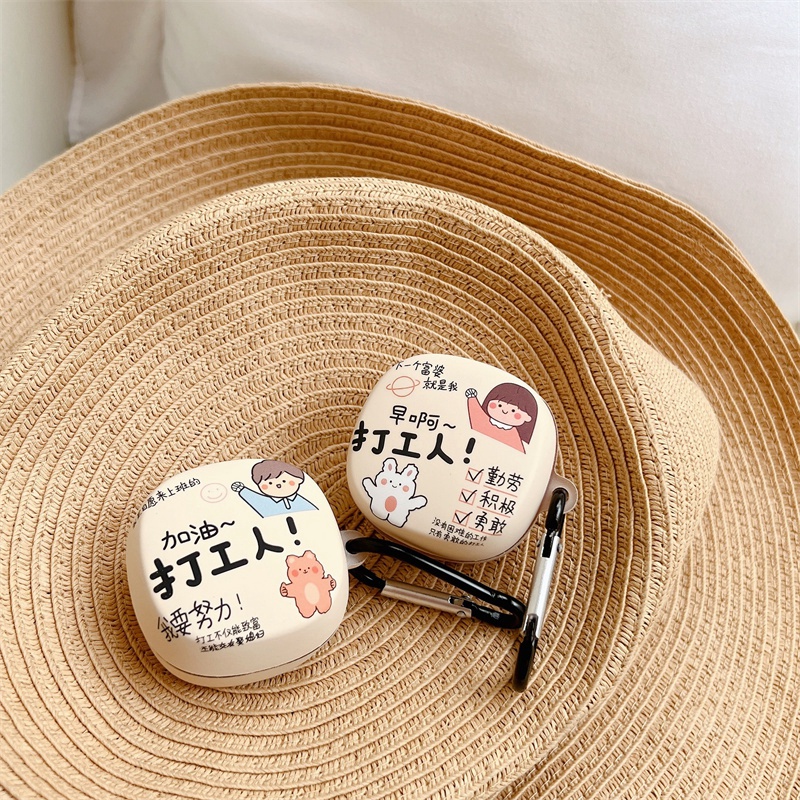 Vỏ Bảo Vệ Hộp Sạc Tai Nghe Baseus Bowie WM02 TWS WM02 Hình Trái Đào / Phi Hành Gia / Gấu Dễ Thương Chống Rơi