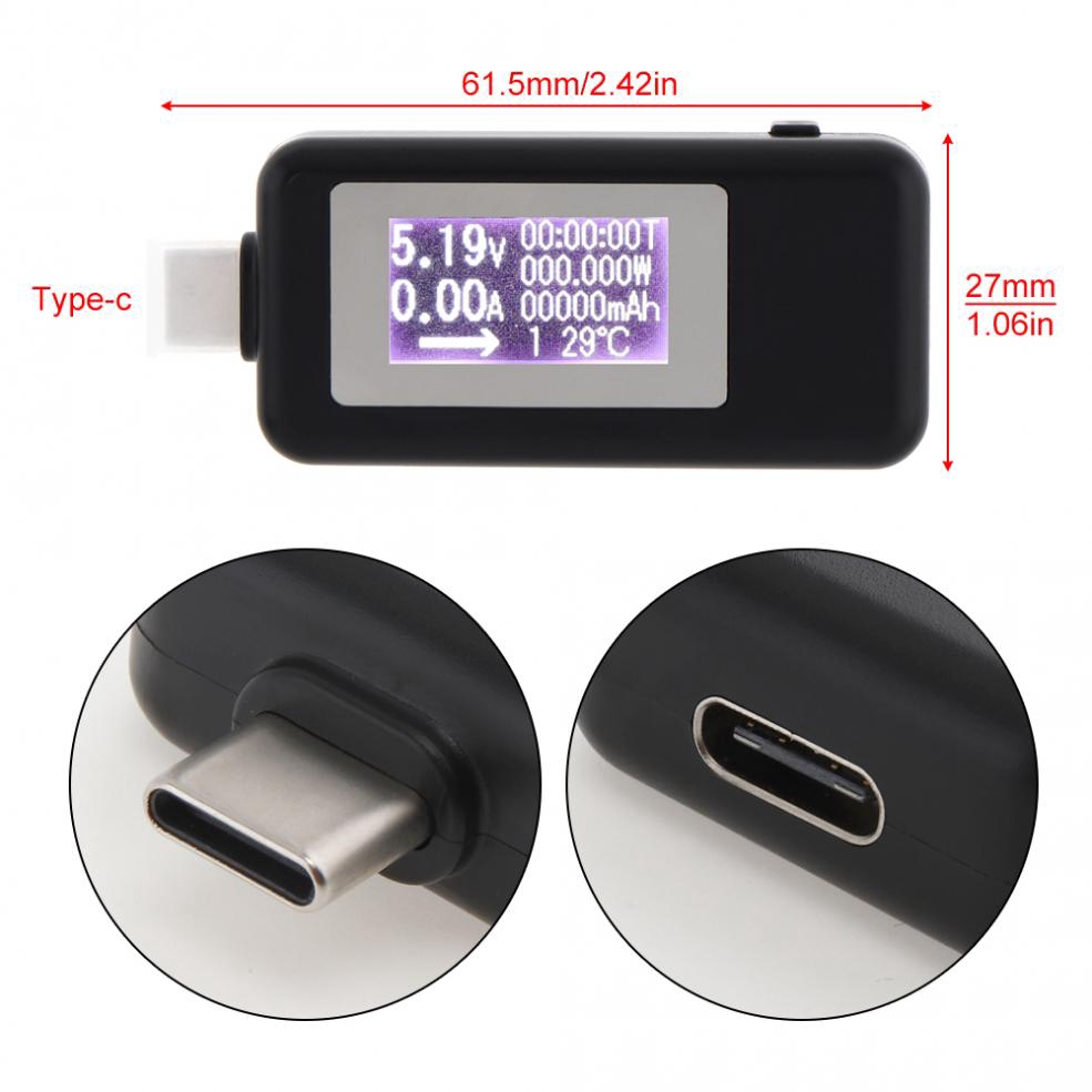 USB kiểm tra dung lượng pin 4V sang 20V 0a đến 3A