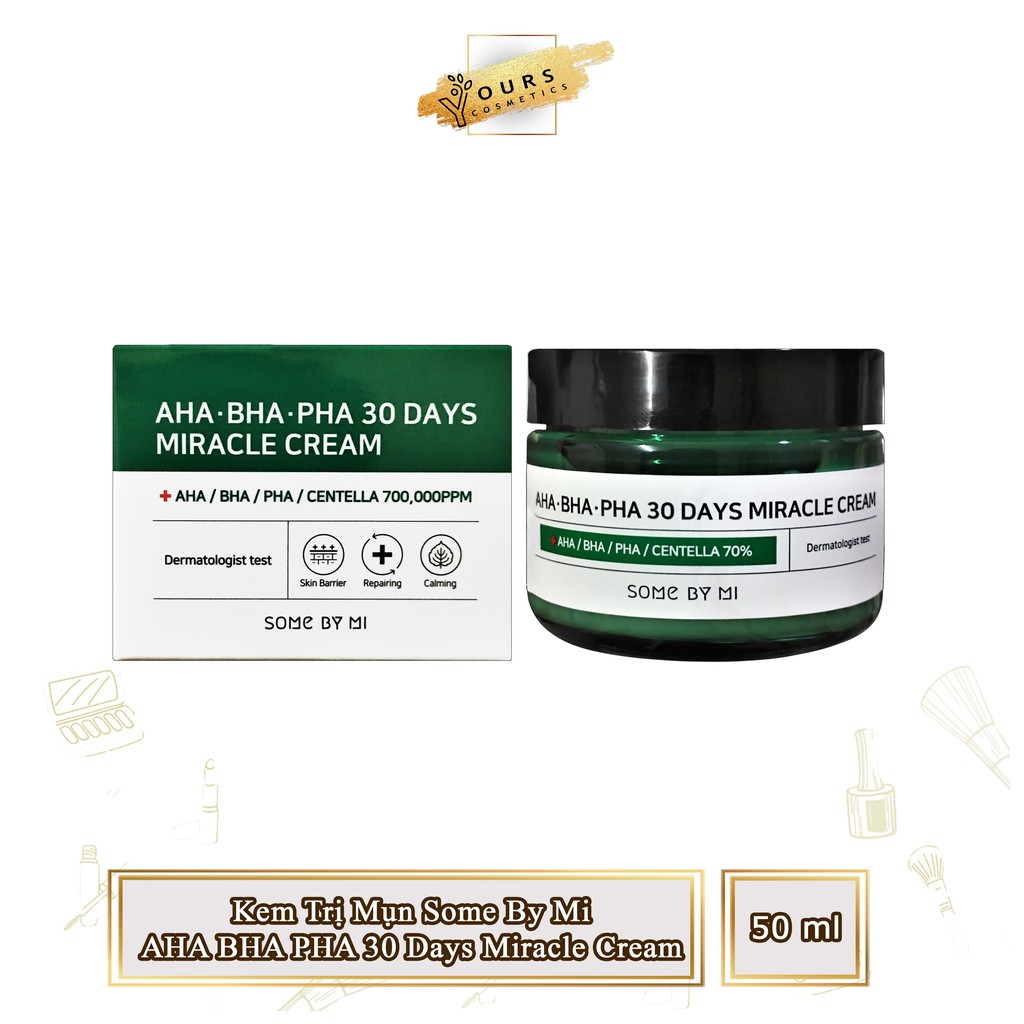 [Đại Lý] Kem Giảm Mụn Some By Mi AHA BHA PHA 30 Days Miracle Cream 50ml | BigBuy360 - bigbuy360.vn