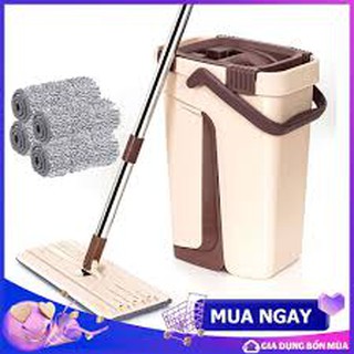Cây lau nhà tự vắt thông minh có thùng ( hàng loại 1 )