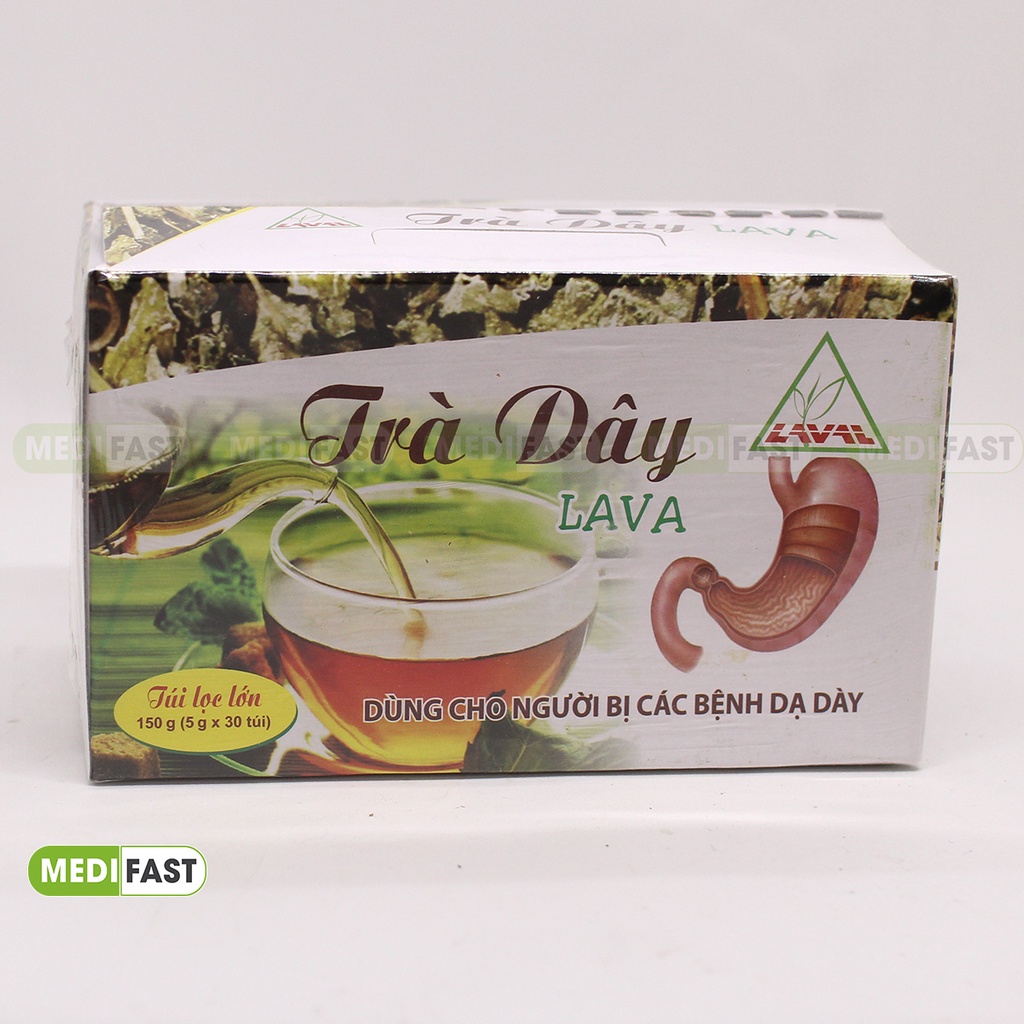 Trà Dây Lava - Dùng cho người bị các bệnh dạ dày - Hộp 30 túi lọc lớn