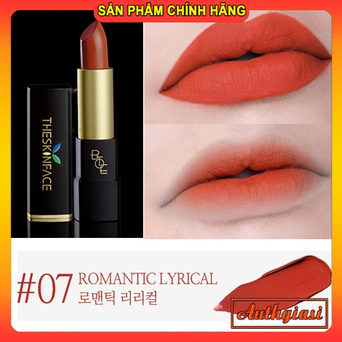 Son thỏi The Skin Face Bote Red Lipstick vỏ đỏ 01-07