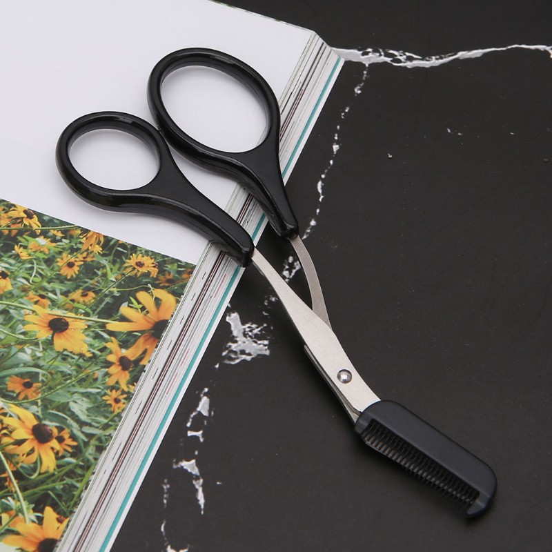 [Hàng mới về] Kéo cắt tỉa lông mày và lông mi tiện lợi dành cho bạn nữ