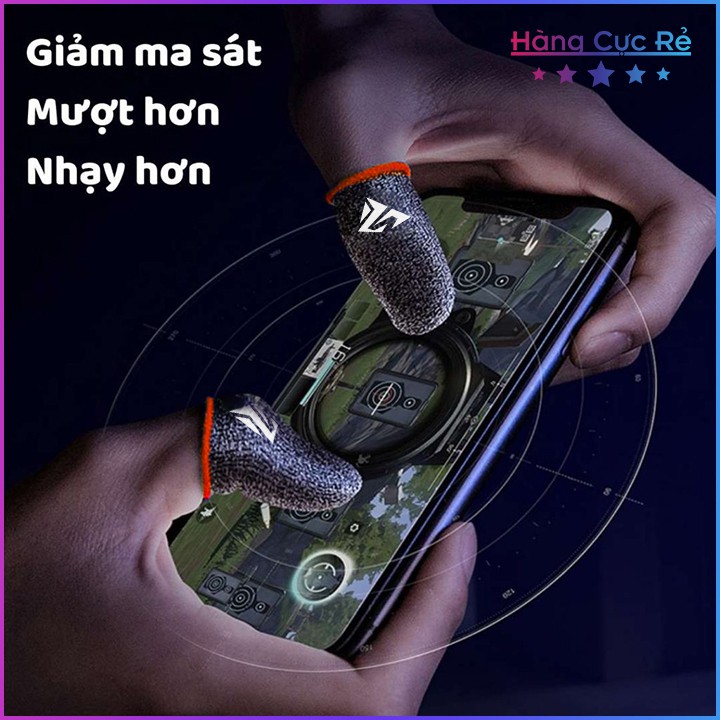 Combo 2 Ngón Bao tay sợi Carbon Tia Chóp Version HOT + 1 Tay cầm chơi game quạt tản nhiệt 2000mAr - Shop Hàng Cực Rẻ