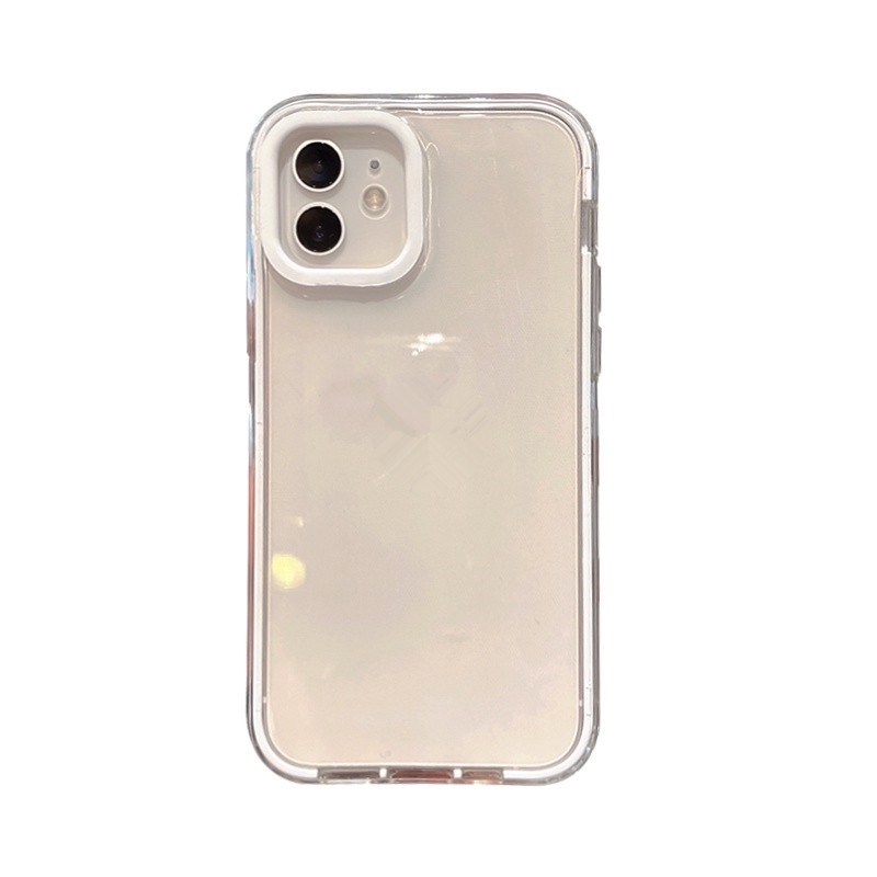 Ốp Điện Thoại Trong Suốt 2 Trong 1 Đơn Giản Bảo Vệ Ống Kính Máy Ảnh Cho iphone 14 Pro 13 Pro Max 11 11Promax XR 7P 8p