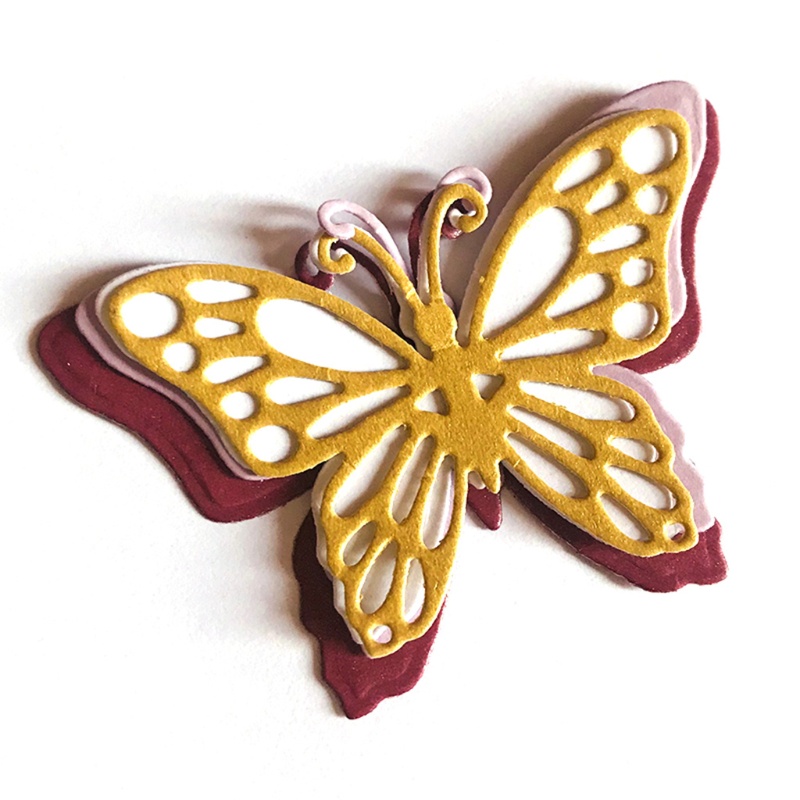 Khuôn Cắt Giấy Kim Loại Hình Bươm Bướm Xinh Xắn