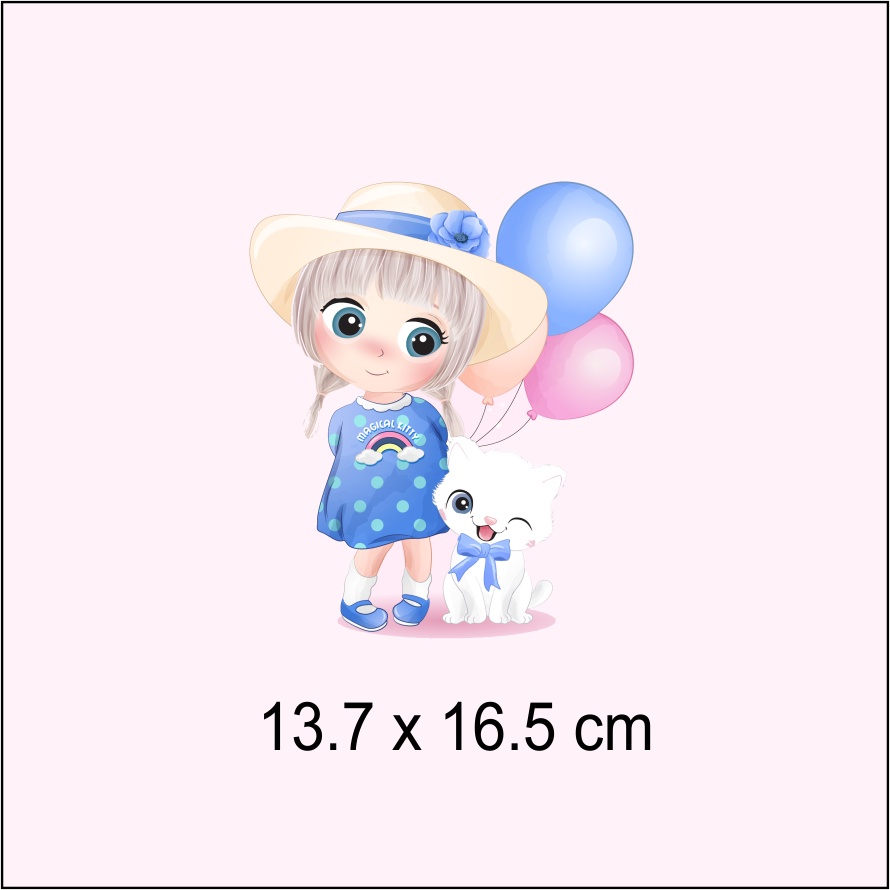 Hình ủi, hình in nhiệt - công chúa Bale xinh đẹp in áo trẻ em