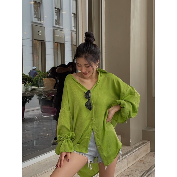 ÁO SƠMI CÁCH ĐIỆU DÂY RÚT CUT OUT LƯNG THIẾT KẾ DEMES STUDIO