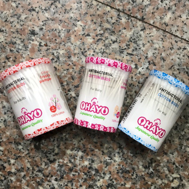 Tăm Bông Cao Cấp OHAYO JP02 - Dành Cho Trẻ Sơ Sinh - cvspharmacy