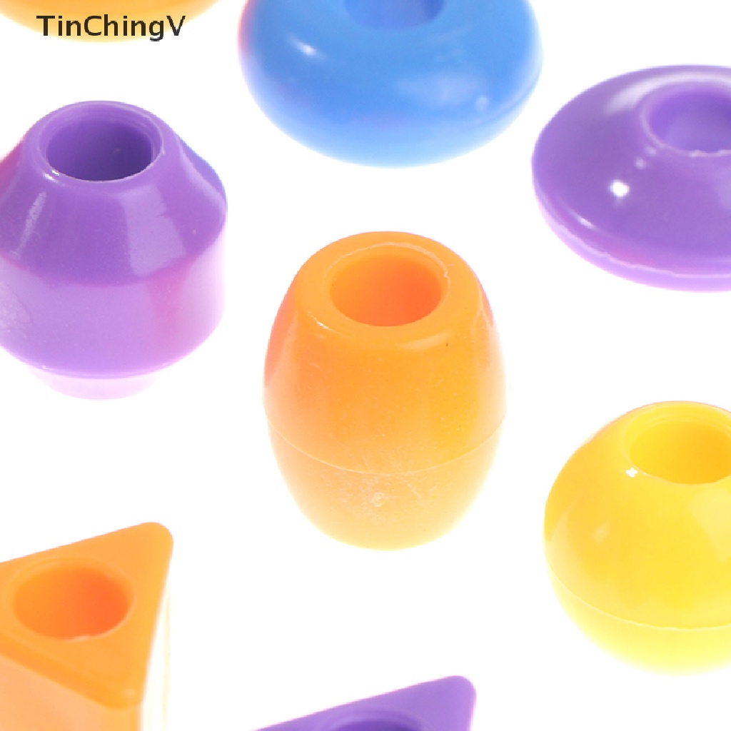 Set 50 Hạt Xỏ Dây Nhiều Màu Sắc Dùng Làm Đồ Chơi Giáo Dục Cho Bé