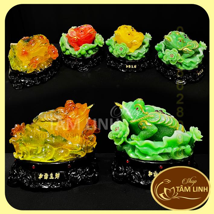 Cóc Ngậm Tiền Thiềm Thừ Phong Thủy đế  xoay 360 độ đặt ban thần tài.