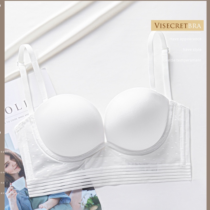 Áo Bra Hở Lưng Nâng Áo Lót Nâng Ngực Chữ U Hở Lưng Màu Trắng Mỏng Phong Cách Mùa Hè Cho Nữ