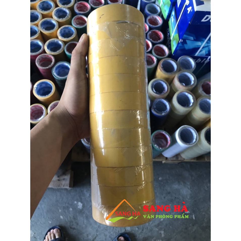 Băng keo simili màu vàng 2.5f, 3.5F, 5F giá sỉ tại TPHCM - Băng keo dán tài liệu màu vàng