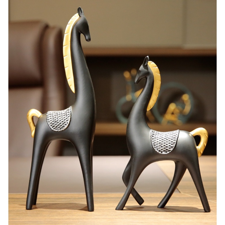 Mô hình ngựa phụ kiện trang trí phòng Jassi Decor - TTN35