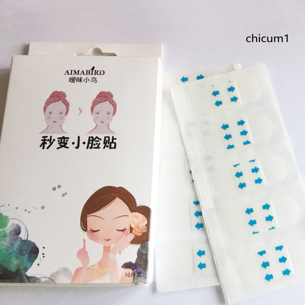 Bộ 10 Miếng Dán Nâng Cơ Mặt Giúp Mặt Thon Gọn Cằm Chữ V