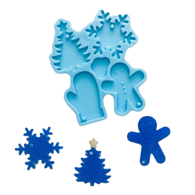 Khuôn Đúc 4 Hình Dạng 1 Dùng Làm Móc Khóa Diy