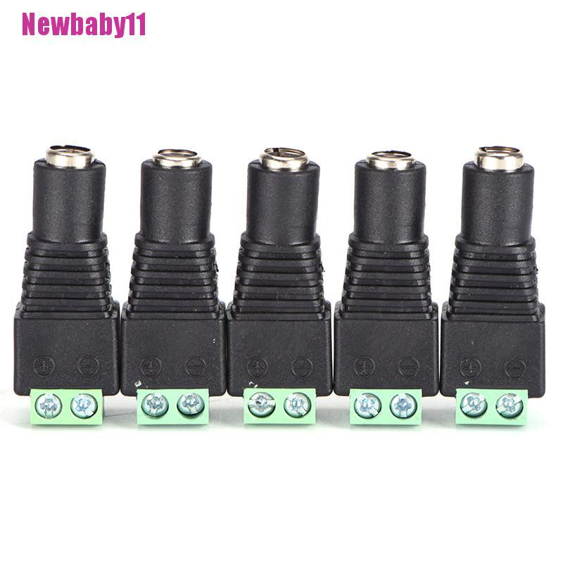Bộ 5 Đầu Nối Nguồn Dc 12v Cho Dây Đèn Led | BigBuy360 - bigbuy360.vn
