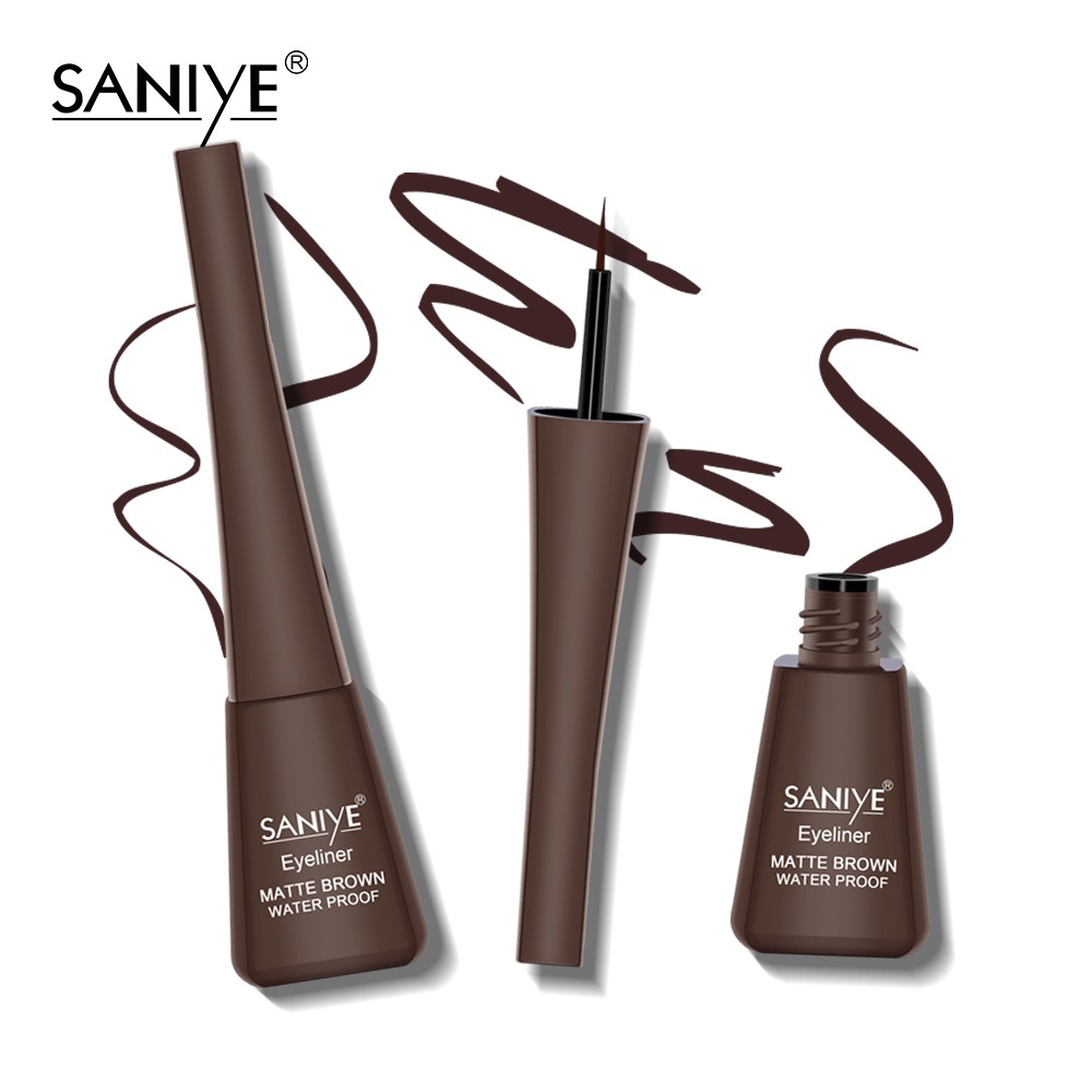Bút kẻ mắt dạng lỏng SANIYE M255 màu nâu/ đen dung tích 10ml
