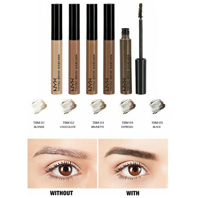 [Chính hãng] Mascara chuốt lông mày NYX Tinted Brow lâu trôi, bền màu, chống thấm nước  (6,5ml)